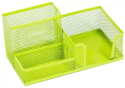 Przybornik na biurko limonka