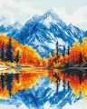 Malowanie po numerach BRUSHME 40x50 cm Jesień w górach - tantis.pl