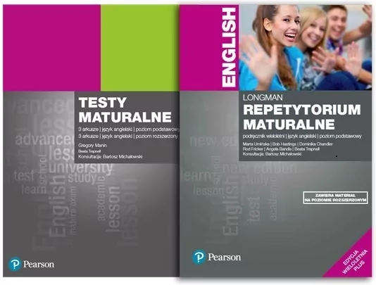 Repetytorium maturalne. Podręcznik wieloletni. Poziom podstawowy. / Testy maturalne. Poziom podstawowy i rozszerzony. Język angielski - tantis.pl