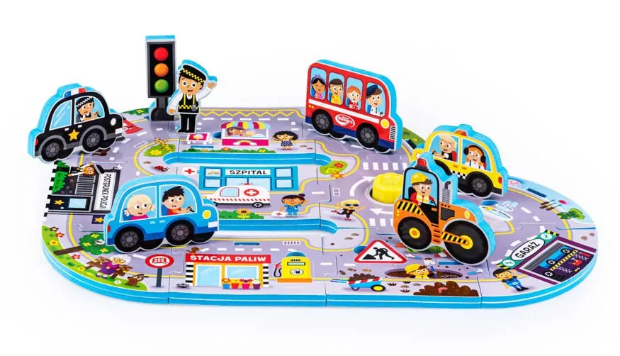 Puzzle. Dźwięki wokół nas. Miasto - tantis.pl