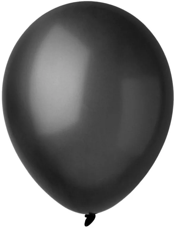 Balony metallic czarne 23cm 100szt - tantis.pl