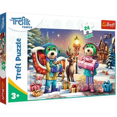 Trefl. Puzzle Maxi 24. Zimowy czas z Treflikami