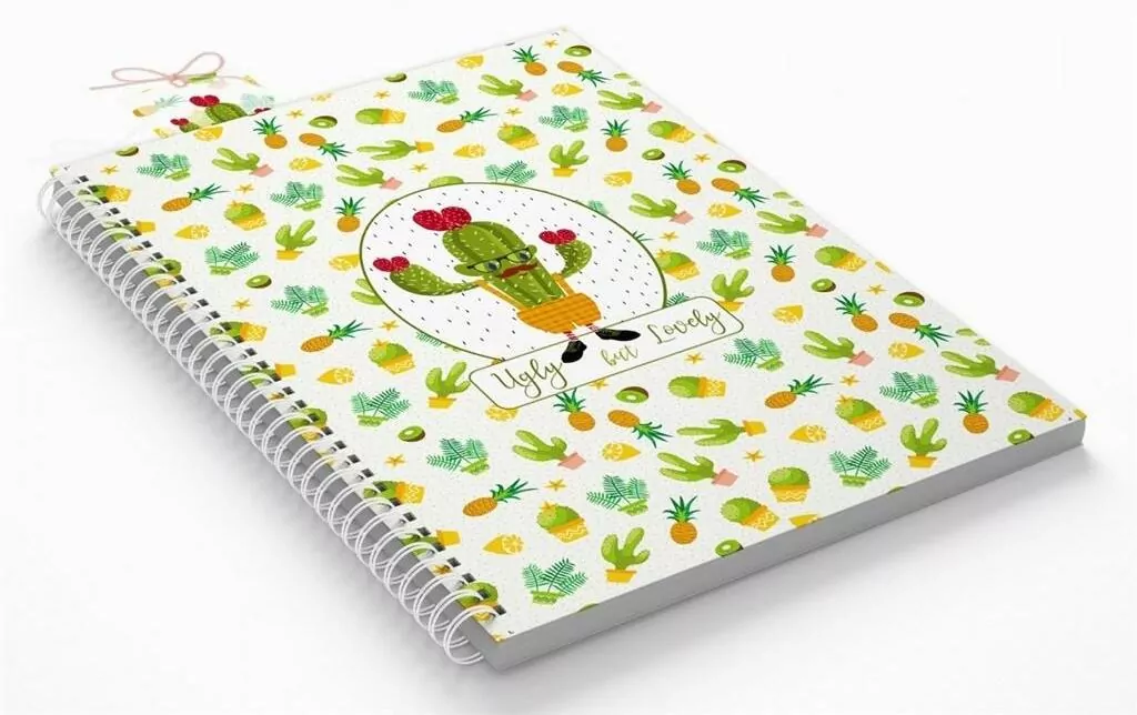 Kołonotatnik B5 Kaktus, kratka - tantis.pl