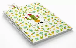 Kołonotatnik B5 Kaktus, kratka