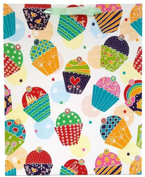 Torebka prezentowa babeczki 1363A 31x42x12cm p12, cena za 1szt - tantis.pl