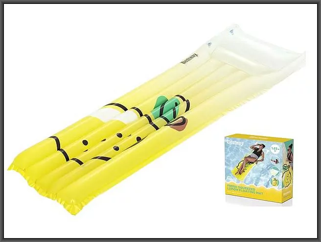 Materac do pływania cytrynka 183x69cm - tantis.pl