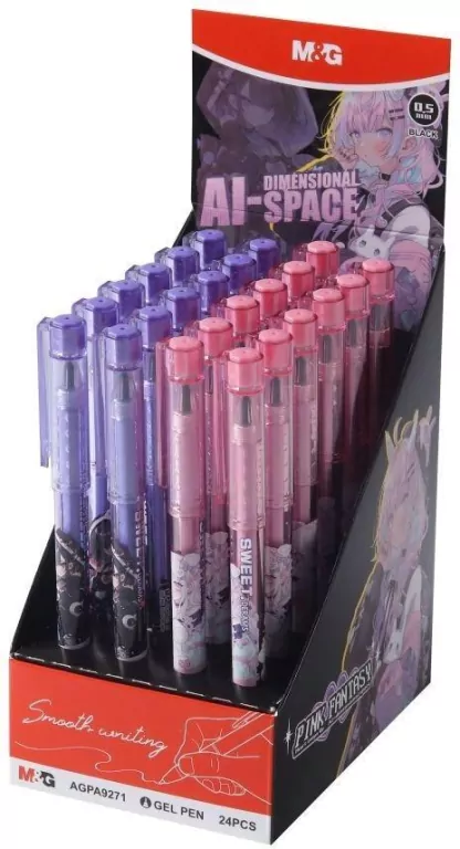 Długopis żelowy Manga Pink Fantasy nieb - tantis.pl