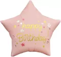 Balon foliowy Gwiazda Happy Birthday 44cm - tantis.pl