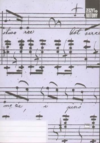 Zeszyt nutowy A4. Stojący, 12 linii - tantis.pl