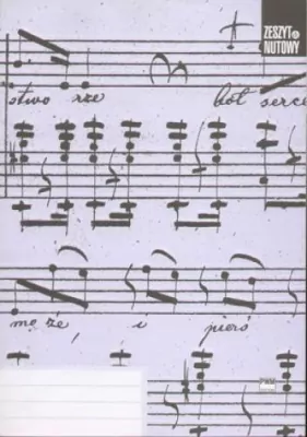 Zeszyt nutowy A4. Stojący, 12 linii