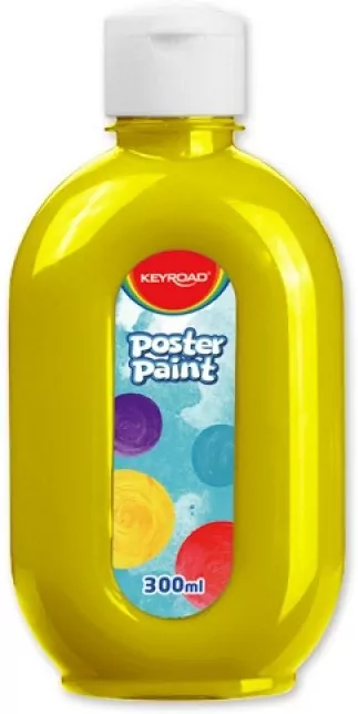 Farba plakatowa 300ml KEYROAD żółta - tantis.pl