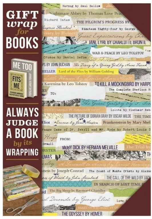 Gift wrap Papier do książki Reading list - tantis.pl