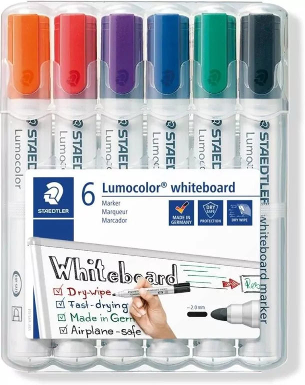 Marker Lumocolor do białych tablic. 6 kolorów - tantis.pl