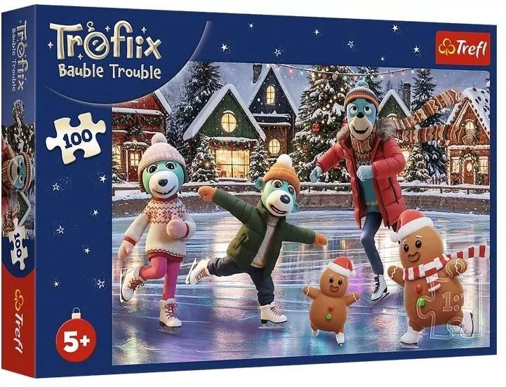 Puzzle 100 Bert w bombkach TREFL - tantis.pl