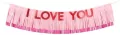 Baner I Love You 150x30cm - tantis.pl