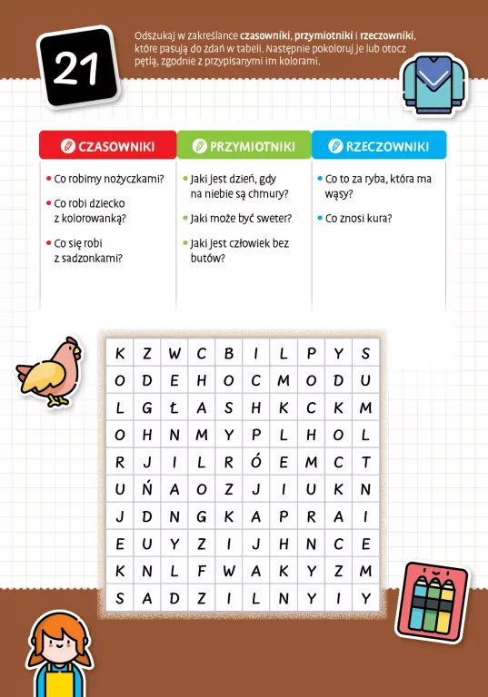Fantastyczne zakreślanki gramatyczne - tantis.pl