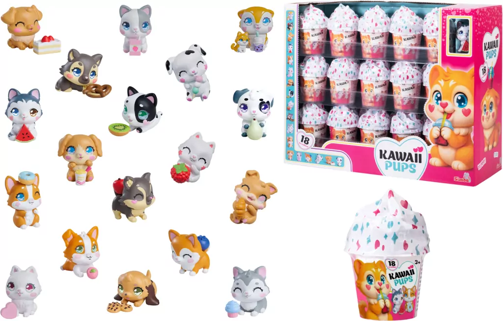 Figurka Kawaii Pups piesek 1szt.mix - tantis.pl