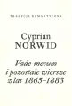 Vade-mecum i pozostałe wiersze z lat 1865-1883 - tantis.pl