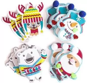 Naklejki z pianki świąteczni przyjaciele - tantis.pl