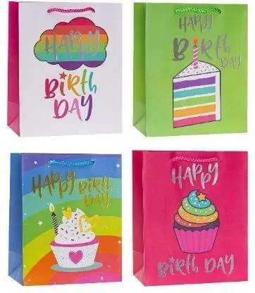 Torebka ozdobna 31x42x12cm hot-stamp mix ROZETTE - tantis.pl