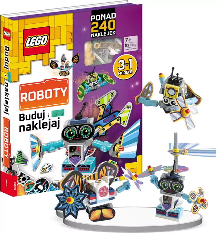 Lego books Buduj i naklejaj Roboty - tantis.pl