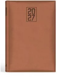 Terminarz 2027 A5 print brązowy