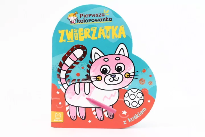 Zwierzątka. Pierwsza kolorowanka z kotkiem - tantis.pl