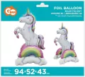 Balon foliowy Jednorożec 94x52x43cm - tantis.pl