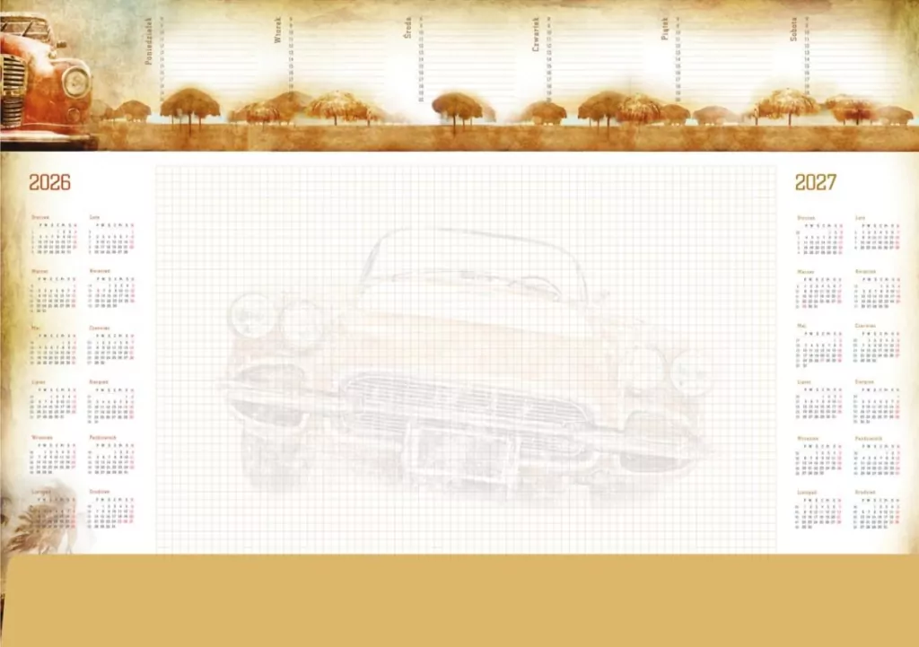 Planer 2023 A2. Auto - tantis.pl