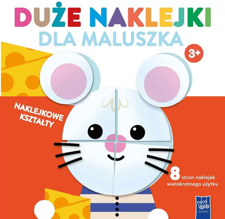 Duże naklejki dla maluszka 3+ Myszka - tantis.pl