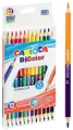 Kredki ołówkowe trójkątne BiColor 12/24 CARIOCA - tantis.pl