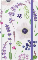 Kalendarz kieszonkowy 2026 Fioletowe kwiaty ALBI