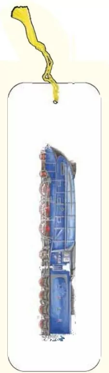 Zakładka do książki. Pociąg niebieski - tantis.pl