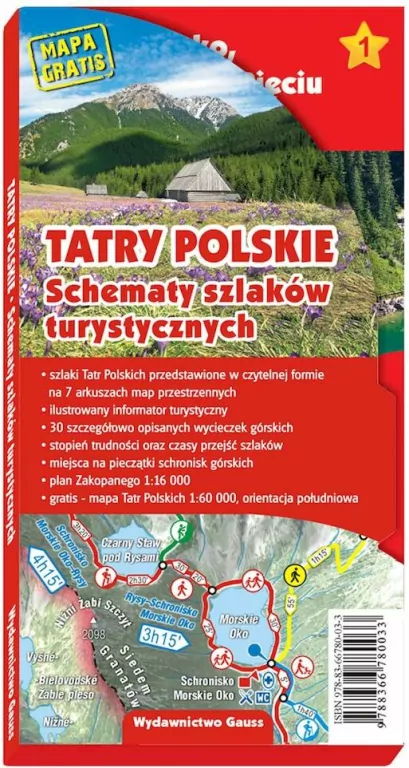 Tatry polskie. Schematy szlaków turystycznych - tantis.pl