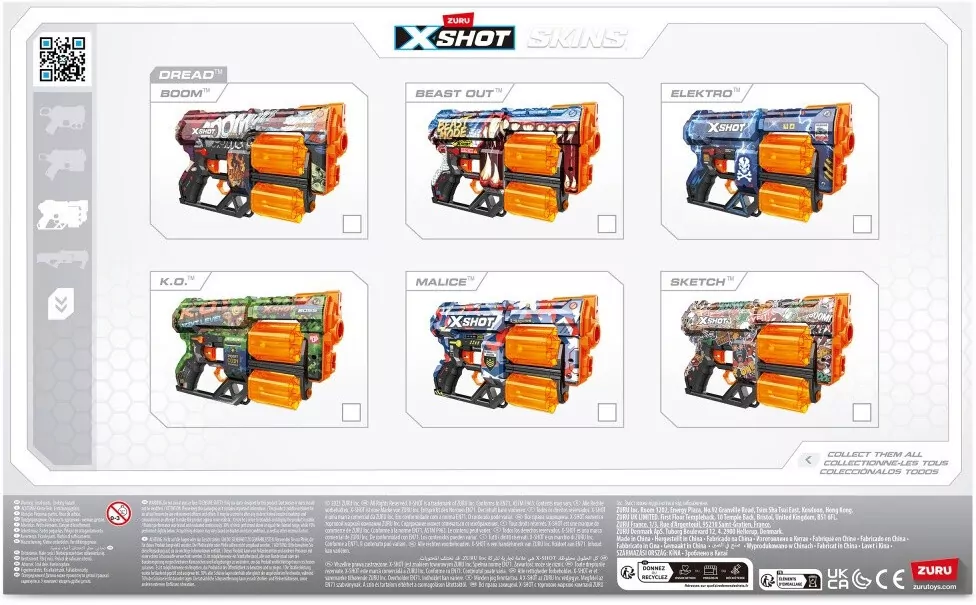 Wyrzutnia SKINS DREAD, 12 Strzałek - tantis.pl