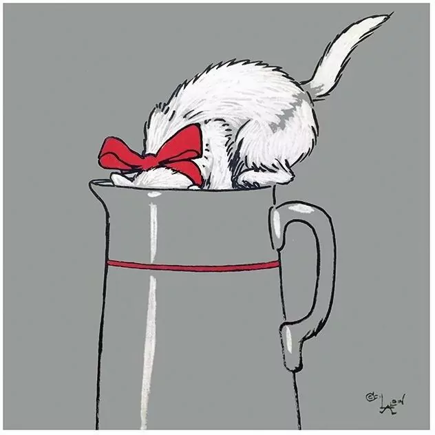 Karnet kwadrat z kopertą Thirsty Work - tantis.pl