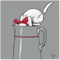 Karnet kwadrat z kopertą Thirsty Work - tantis.pl