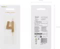 Świeczka urodzinowa cyfra 4 złota 4,5cm - tantis.pl