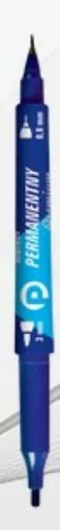 Marker dwustronny permanentny niebieski KM501-N2 p12. TETIS / cena za - tantis.pl