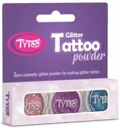 Tytoo. Zestaw brokatów 3 kolory