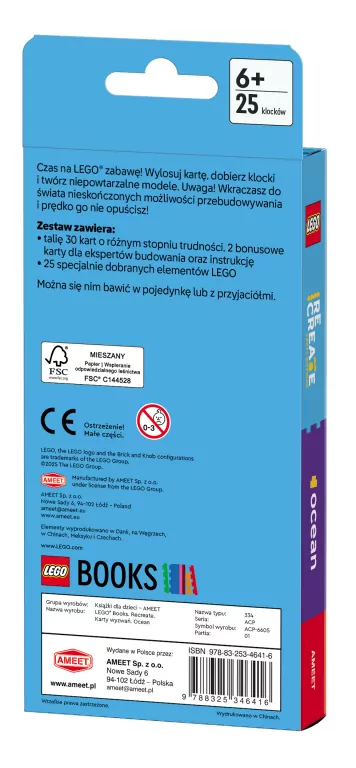 Lego Recreate. Karty Wyzwań. Ocean - tantis.pl