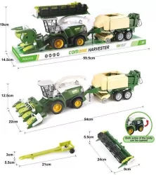 Zestaw kombajnów z prasą