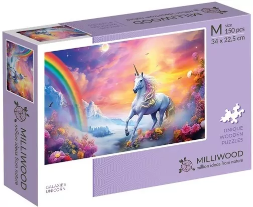 Puzzle drewniane 150 Galaxies Jednorożec - tantis.pl