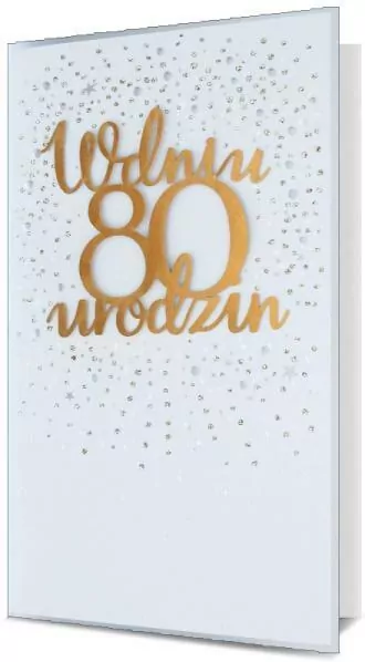 Karnet B6 Urodziny 80 - tantis.pl