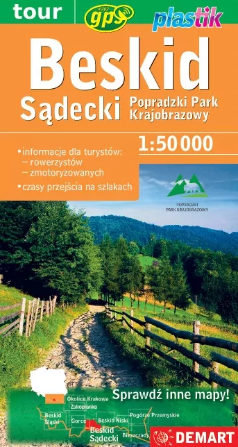 Beskid Sądecki. Mapa turystyczna 1:50 000 - tantis.pl