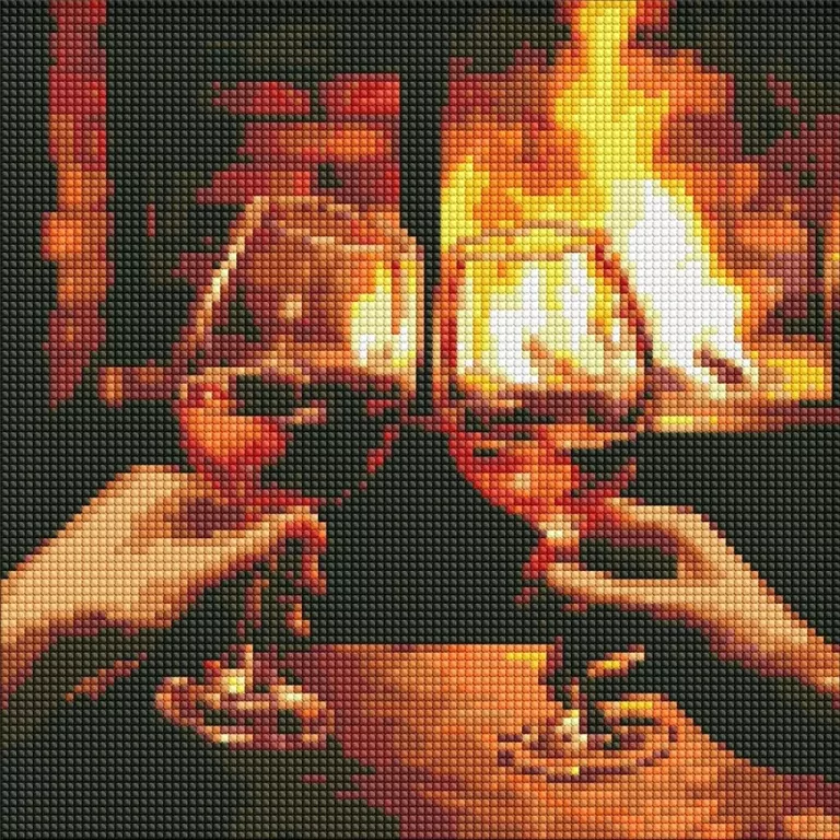 Diamentowa mozaika - Ogrzewanie przy kominku - tantis.pl