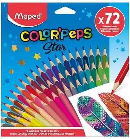 Kredki trójkątne. Colorpeps star. 72 kolory - tantis.pl