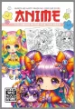 Kolorowanka A4 Anime Dla Dzieci czerwona - tantis.pl