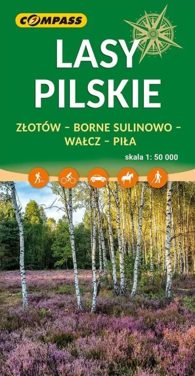 Mapa - Lasy Pilskie 1:50 000 - tantis.pl