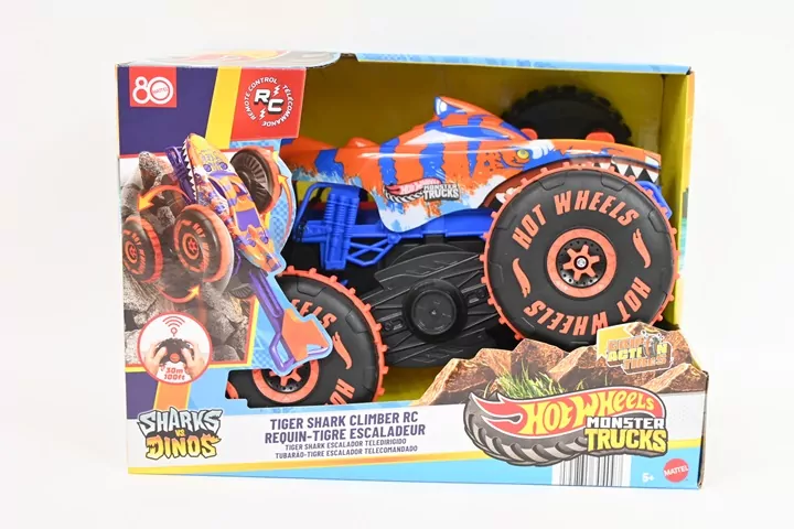 Hot Wheels. Monster Trucks R/C. Tiger Shark 1:15 - tantis.pl